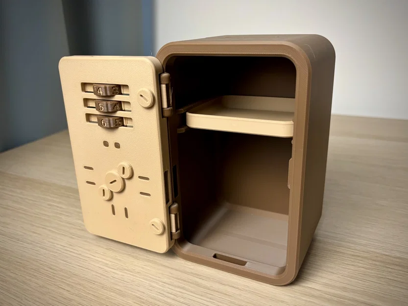 Két sắt mini | Ống heo tiết kiệm | Khóa số cơ học | Hộp đựng tiền - Image 3