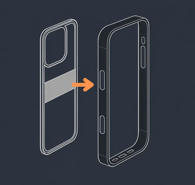 Ốp lưng Modular cho iPhone 16 Pro (phong cách Dior) – Hệ thống tấm ốp tùy chỉnh - Image 4