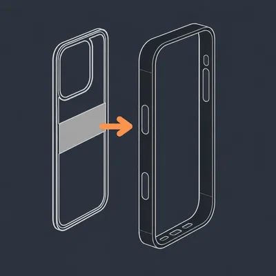 Ốp lưng Modular cho iPhone 16 Pro (phong cách Dior) – Hệ thống tấm ốp tùy chỉnh