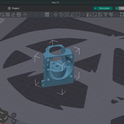 Ngàm gắn TZ V6 HotEnd cho đầu in EVA 3