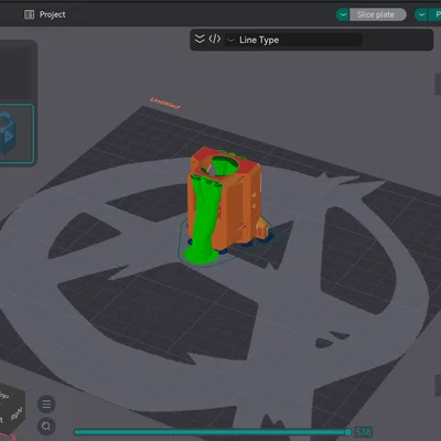 Ngàm gắn TZ V6 HotEnd cho đầu in EVA 3