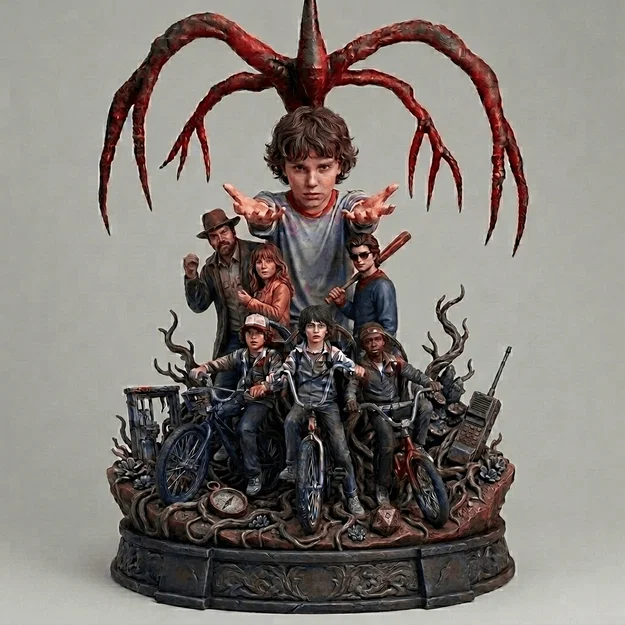 Mô hình 3D Stranger Things - Tuyệt phẩm trang trí cho fan hâm mộ - Image 1
