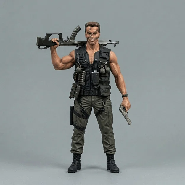 Mô hình John Matrix Commando (1985) in 3D chi tiết cực đỉnh - Image 1