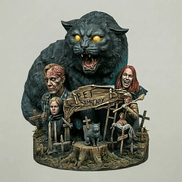 Mô hình 3D Pet Sematary 1989 ấn tượng cho fan phim kinh dị - Image 1