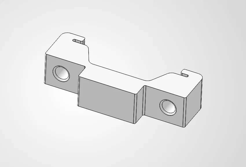 Khóa chặn đầu thanh ray DIN (DIN Rail Locking End Block) 3D - Image 1