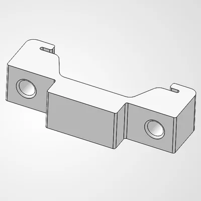 Khóa chặn đầu thanh ray DIN (DIN Rail Locking End Block) 3D