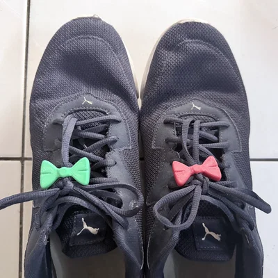 Nơ trang trí dây giày 3D độc đáo - Shoestring Mini Bow Tie