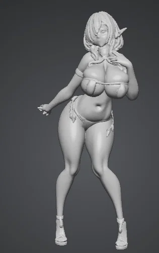 Mô hình 3D nhân vật nữ mặc Bikini quyến rũ - Image 4