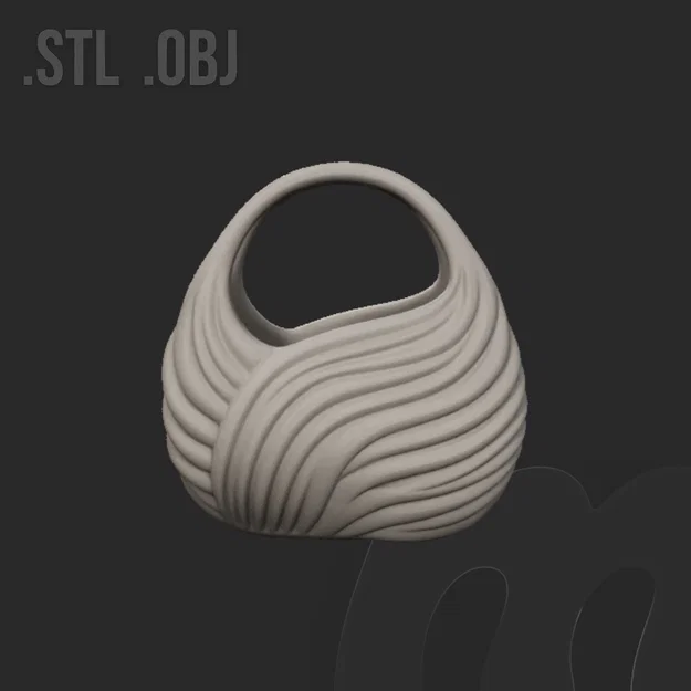 Túi Xách Cánh Hoa Điêu Khắc - Thiết Kế Sóng Hữu Cơ 3D - Image 3
