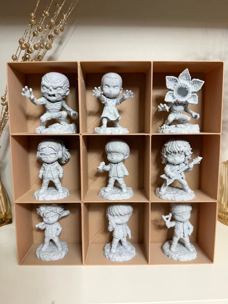 Bộ sưu tập 9 mô hình Chibi Stranger Things - Đồ trang trí in 3D - Image 1