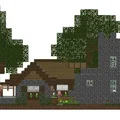 Mô hình tiểu cảnh làng Minecraft (Minecraft Diorama) tuyệt đẹp - Thumbnail 1