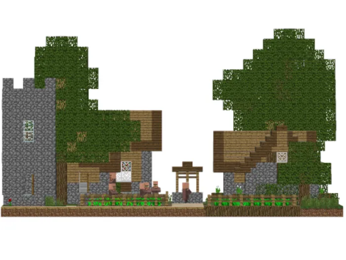 Mô hình tiểu cảnh làng Minecraft (Minecraft Diorama) tuyệt đẹp - Image 4