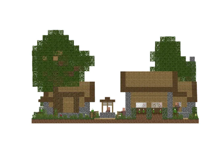 Mô hình tiểu cảnh làng Minecraft (Minecraft Diorama) tuyệt đẹp - Image 5