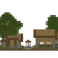 Mô hình tiểu cảnh làng Minecraft (Minecraft Diorama) tuyệt đẹp - Thumbnail 5