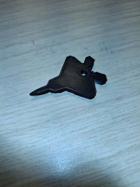 Móc khóa máy bay chiến đấu F-22 Raptor - Mô hình in 3D độc đáo - Image 1