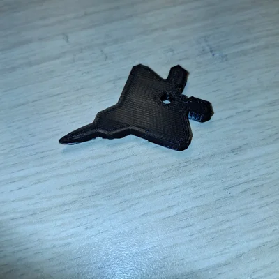 Móc khóa máy bay chiến đấu F-22 Raptor - Mô hình in 3D độc đáo