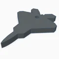 Móc khóa máy bay chiến đấu F-22 Raptor - Mô hình in 3D độc đáo - Thumbnail 2