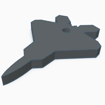 Móc khóa máy bay chiến đấu F-22 Raptor - Mô hình in 3D độc đáo