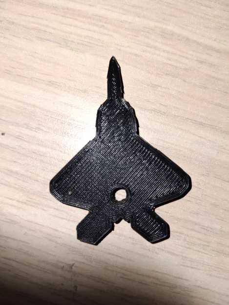 Móc khóa máy bay chiến đấu F-22 Raptor - Mô hình in 3D độc đáo - Image 3