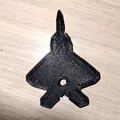 Móc khóa máy bay chiến đấu F-22 Raptor - Mô hình in 3D độc đáo - Thumbnail 3