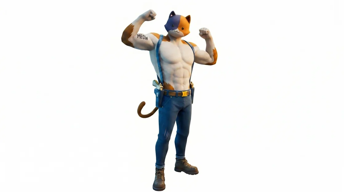 Mô hình 3D mèo cơ bắp Meowscles từ Fortnite siêu đẹp - Image 1