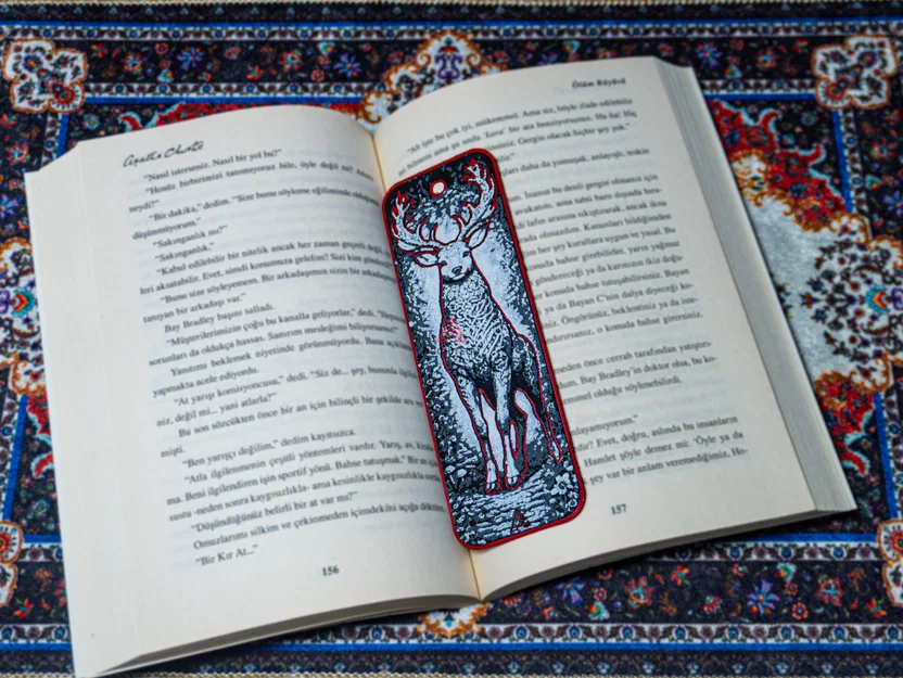 Hươu Nút Thắt Celtic - Bookmark Hueforge - Image 2