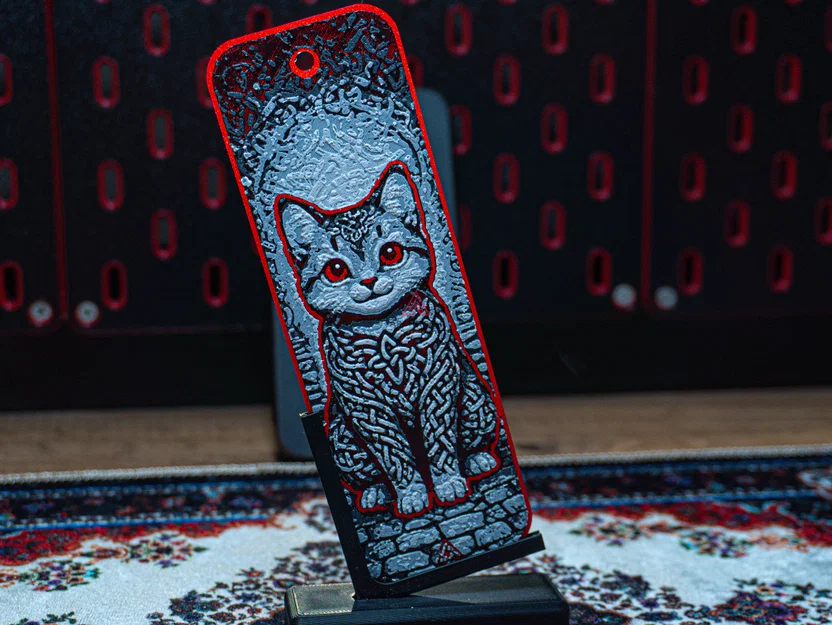Celtic Knot Cat - Bookmark Hueforge - Image 4