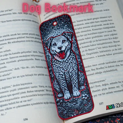 Bookmark chú chó nút thắt Celtic - Phiên bản Hueforge