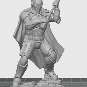 Oath Sword Bastion Knight với Búa Chiến Hai Tay