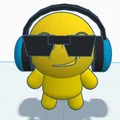 Mô hình Cool Man đeo tai nghe cực chất in 3D - Thumbnail 1