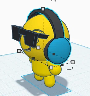 Mô hình Cool Man đeo tai nghe cực chất in 3D - Image 3