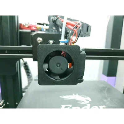 Ender 3 Fan Shroud cho quạt 4020 - Không có lưới chắn