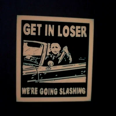 Nam châm tủ lạnh Michael Myers phong cách "Get In Loser"