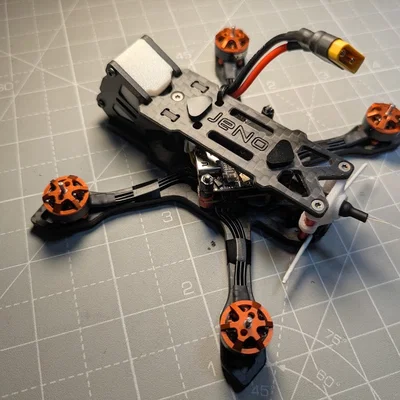 JeNo Pocket V2 - Khung FPV 2.5" tối ưu cho DJI O4 Lite