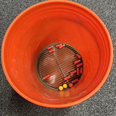 Bộ lọc đất và đạn nhựa (Airsoft BBs) cho phi tiêu Nerf dùng với thùng 5 gallon