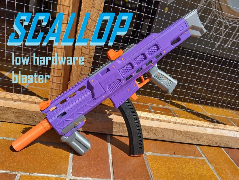 Scallop | Blaster bắn đạn xốp Magfed tối giản linh kiện - Image 1