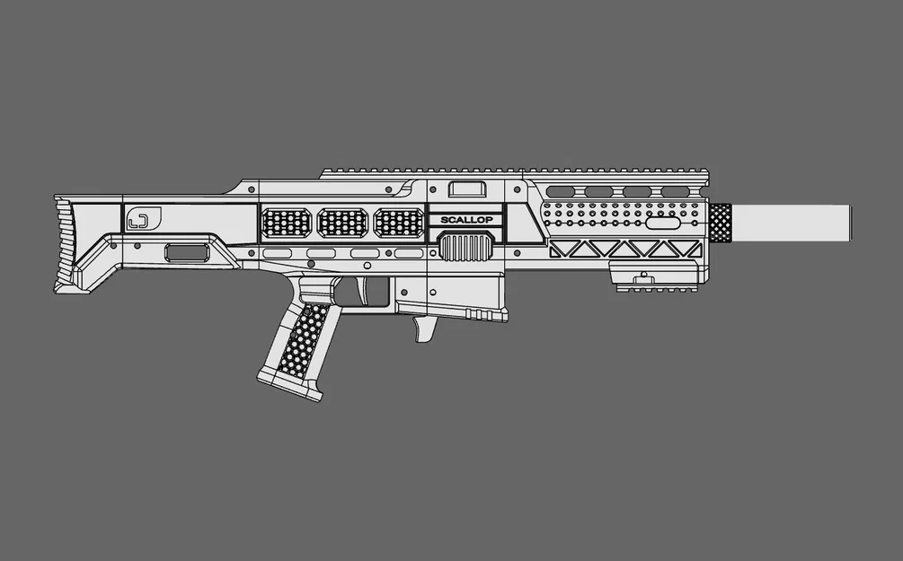 Scallop | Blaster bắn đạn xốp Magfed tối giản linh kiện - Image 3