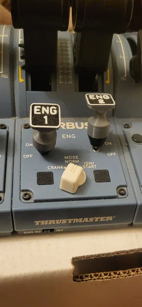 Nắp công tắc khởi động A320 kèm đế cho Thrustmaster Airbus hoặc cơ chế khóa tự chế - Image 6