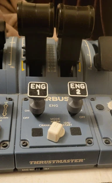 Nắp công tắc khởi động A320 kèm đế cho Thrustmaster Airbus hoặc cơ chế khóa tự chế - Image 8