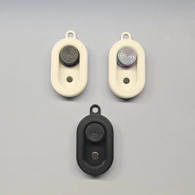 Móc khóa Fidget Haptic Magnetic Slider - Đồ chơi giải tỏa căng thẳng, xoay và trượt cực đã