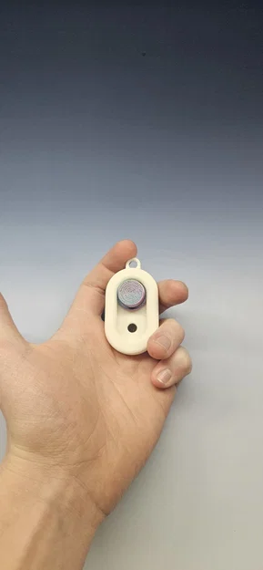 Móc khóa Fidget Haptic Magnetic Slider - Đồ chơi giải tỏa căng thẳng, xoay và trượt cực đã - Image 2