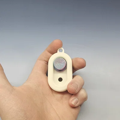 Móc khóa Fidget Haptic Magnetic Slider - Đồ chơi giải tỏa căng thẳng, xoay và trượt cực đã