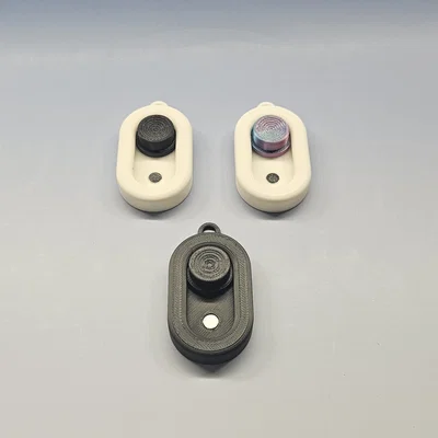 Móc khóa Fidget Haptic Magnetic Slider - Đồ chơi giải tỏa căng thẳng, xoay và trượt cực đã