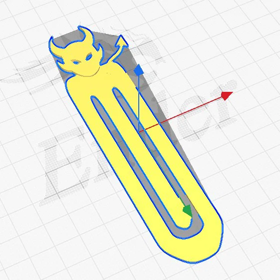 Mẫu in 3D kẹp sách hình ác quỷ Devil Bookmark cực chất - Image 1