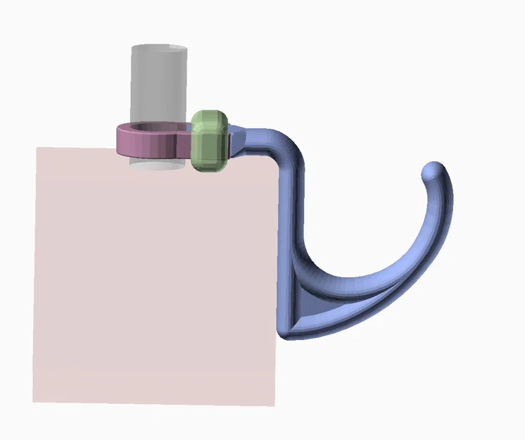 Móc Treo Tựa Đầu Xe Hơi (Bản Parametric OpenSCAD) - Image 2