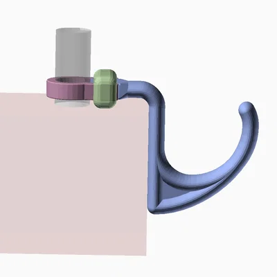 Móc Treo Tựa Đầu Xe Hơi (Bản Parametric OpenSCAD)
