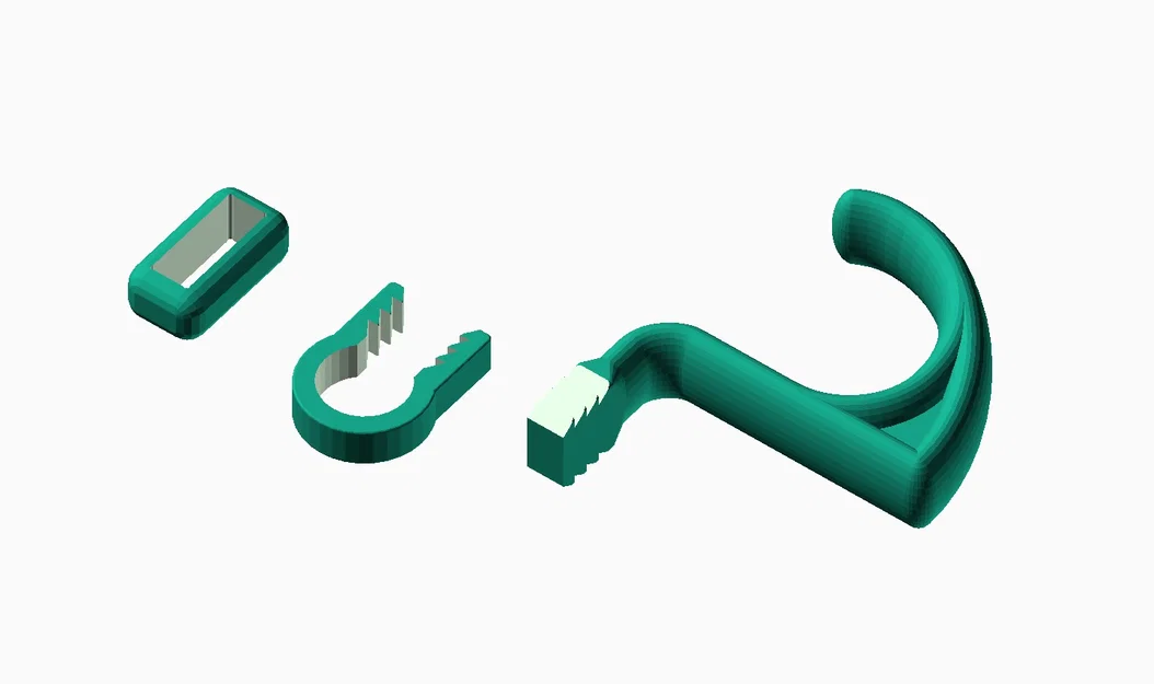 Móc Treo Tựa Đầu Xe Hơi (Bản Parametric OpenSCAD) - Image 3