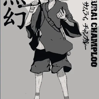 Mô hình nghệ thuật Mugen từ Samurai Champloo - In 3D HueForge độc đáo