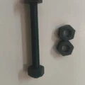 Thanh ren M8 dài 80mm kèm đai ốc (M8 Nut) in 3D tiện lợi - Thumbnail 1
