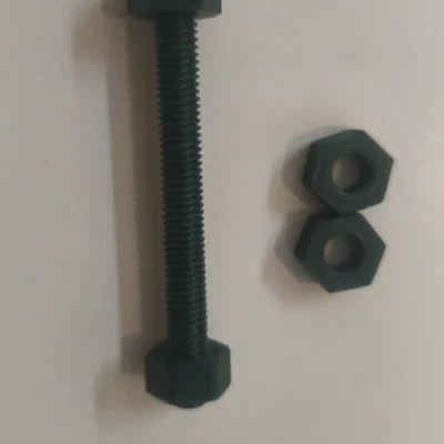 Thanh ren M8 dài 80mm kèm đai ốc (M8 Nut) in 3D tiện lợi